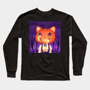 pumpkin cat Long Sleeve T-Shirt